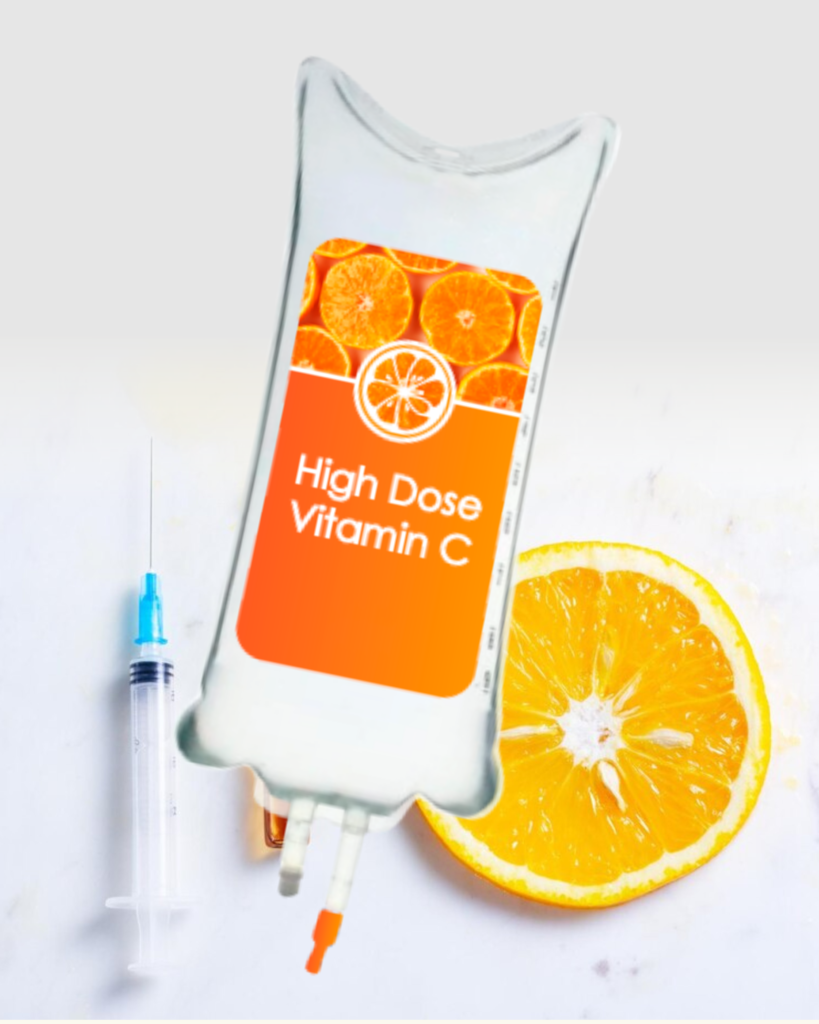High Dose Vitamin C IV bag — pharmaceutical-grade ascorbic acid